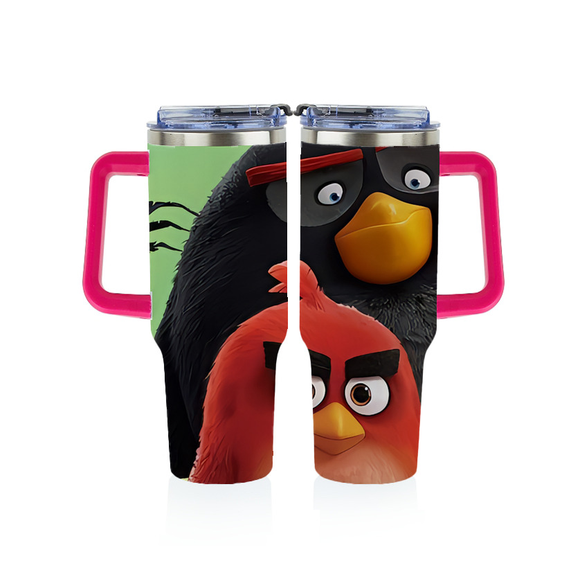 （画像用） Angry Birds アングリーバード 1200ｍLフルプリント車用タンブラー